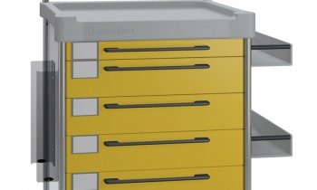 allMRI GmbH – MRI anaesthesia trolley with syringe dispensers