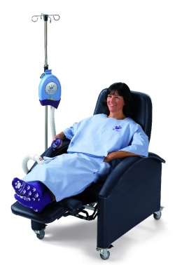 The 3M Bair Paws Flex™ warming gown can be controlled by the patient and...