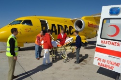 Repatriation of a patient by air
ambulance