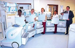 The Queen Alexandra Neonatal Care Unit team and new digital X-ray systems