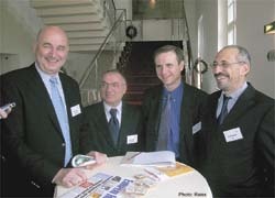 From left to right: R. Körfer, L. Arusoglu, P.  Leprince and A. El-Banayosy