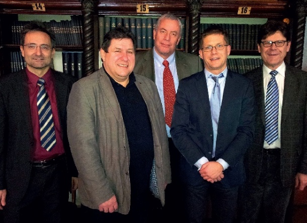 From left: Prof. Reto Bale, Dr Johannes Trenkler, Prof. Gerhard Mostbeck, Prof....