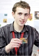 Fred Turner, a pupil at the Crossley Heath School in Halifax, Yorkshire, has...