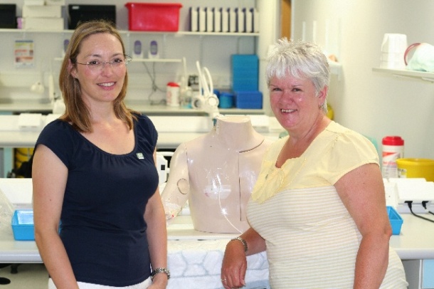 QEHB Nutrition Nurse Team Leader Jane Fletcher (left) and Nightingale Trust...