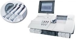 The ABL800 FLEX analyzer from Radiometer measures any combination of pH, blood...