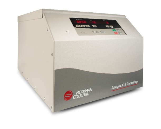‘The Allegra X-5 benchtop centrifuge, from Beckman Coulter Life Sciences,...