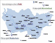 Karte Teleradiologieverbund Ruhr