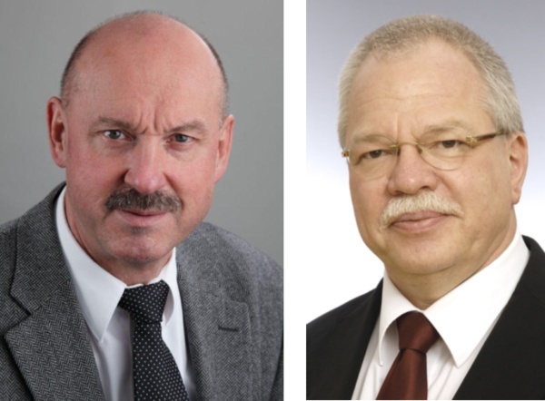 Prof. Reinhard Dengler & Prof. Otto Witte, Kongresspräsidenten der Deutschen...
