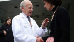 Dr. Alain Carpentier with the Fren Health Minister Marisol Touraine
