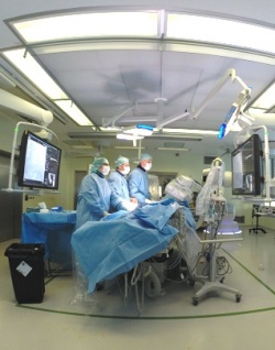 A hybrid operating theatre is considered ideal for TAVI because cardiologists...