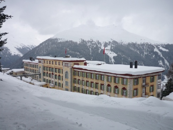 Das Berghotel „Sanatorium Schatzalp“ diente Thomas Mann als Vorbild für...