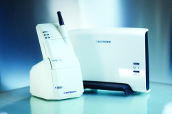 Biotronik’s CardioMessenger: Over the telephone line the device sends the...