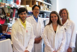 From left to right: Samer Jammoul, Simon Wing (Senior author), Tamara Moore,...