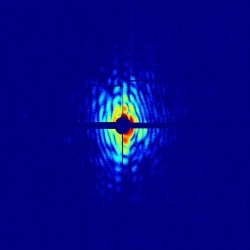 A diffraction pattern produced using the group’s imaging approach.
