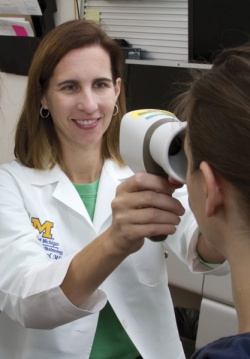Research by Kellogg Eye Center specialist Dr. Maria Woodward examines patient...