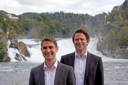 Das Gründerduo der imito AG, Chrysanth Sulzberger und Manuel Studer.