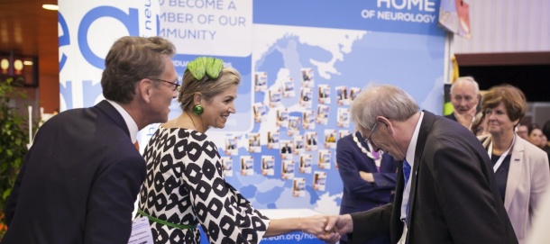 Queen Maxima with EAN President Günther Deuschl.