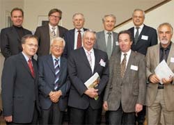 WGFE members: Upper row from left: Dr Winfried Miller, Prof. Gerd Grevers, Dr...