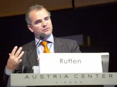 Jan-Eric Rutten, General Manager Philips Healthcare during his speech at the...