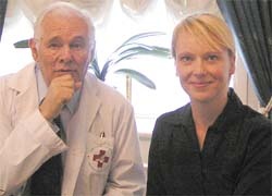 Meike Lerner from European Hospital met Prof Roshal, Executive Director and...