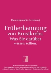 Photo: Neue Broschüre zum Mammographie-Screening erschienen