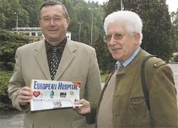 Spa medical director Jiri Hnátek (left) with European Hospital correspondent...