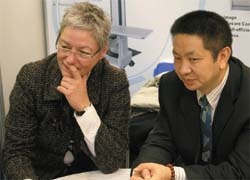 Wang Guozhong with Daniela Zimmermann 