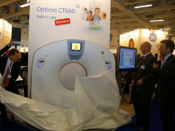 Photo: Launch of Optima CT660 at German Congress of Radiology
