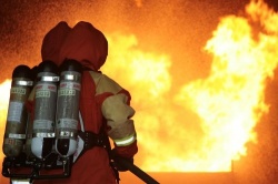 Photo: Feuer in Russland: Untrainierte Atemschutzträger brauchen Übung