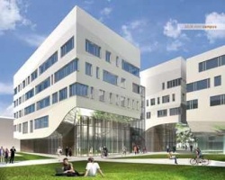 Ansicht des neuen Forschungshauses der Paracelsus Universität