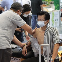 Many visitors frequented the booth of Winback, to see the effectiveness of...