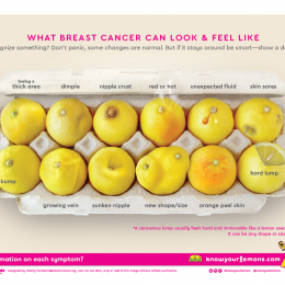 Photo: Breast cancer awareness – with a twist of lemon