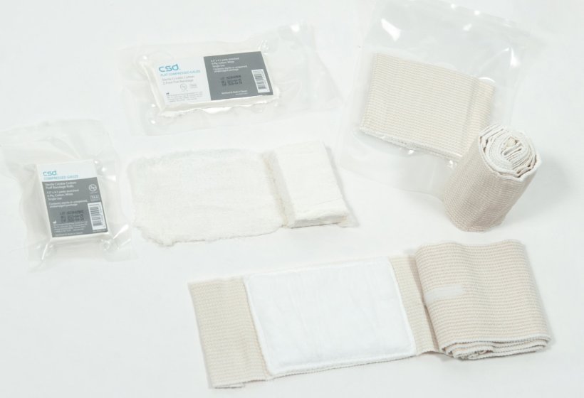 Combat bandages and gauze for rescue efforts