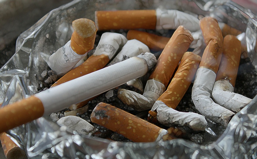 cigarette butts