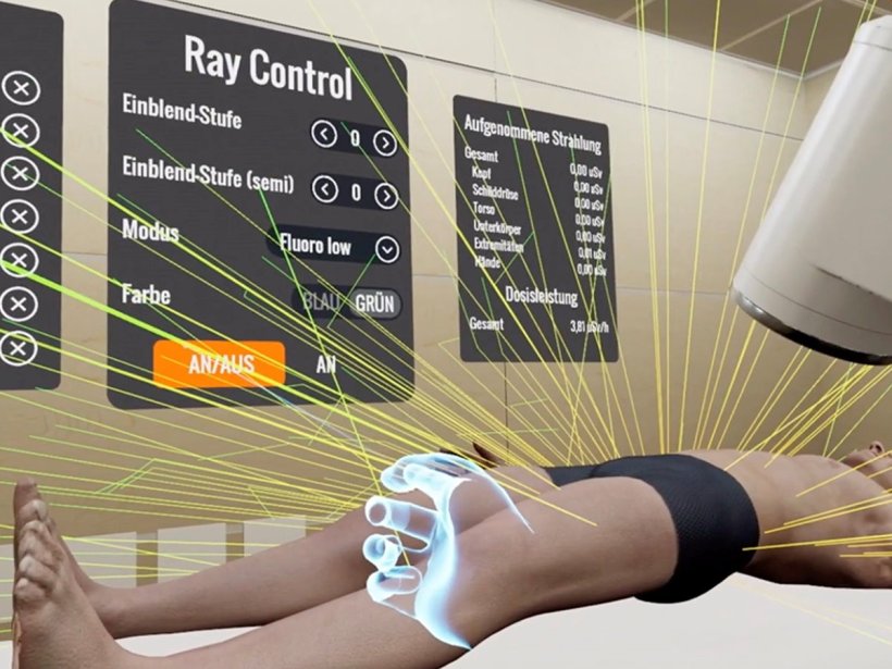 screenshot of virtual reality environment for medical radiation protection...
