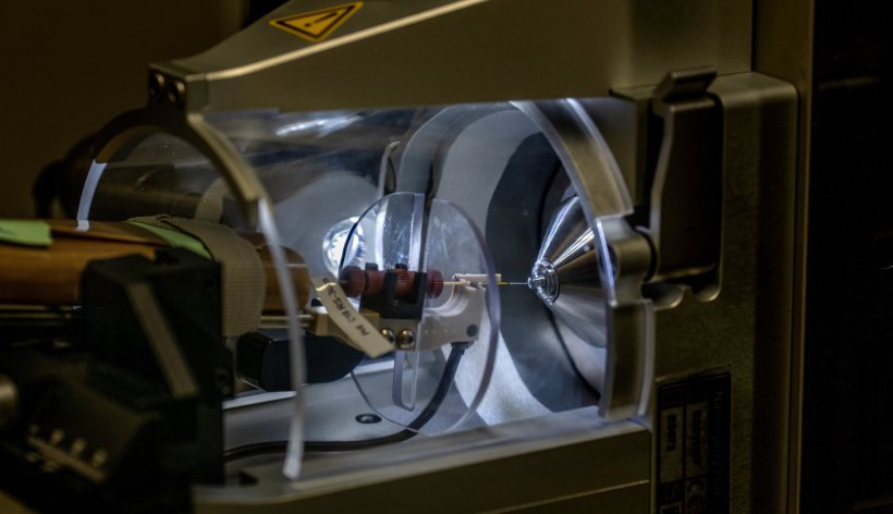 closeup of mass spectrometer