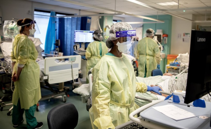 Addenbrookes Hospital in Cambridge during the Covid pandemic