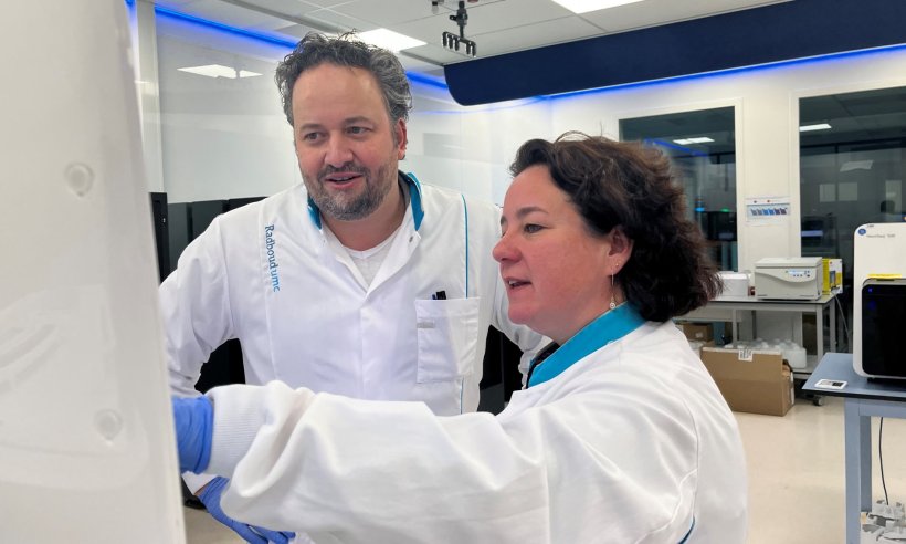 Die Forscher Alexander Hoischen und Lisenka Vissers vom Radboud University...