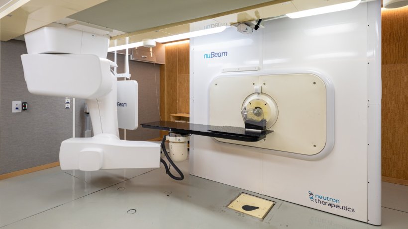 BNCT Proton therapy treatment room in a hospital