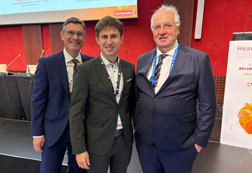 Stefan Störk (von links), Fabian Kerwagen und Friedrich Köhler stellten die...