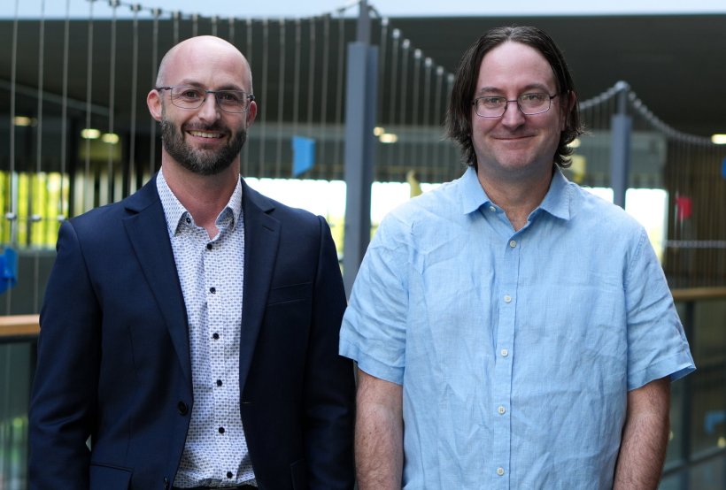 Double portrait of Darren Svirskis and Bruce Harland