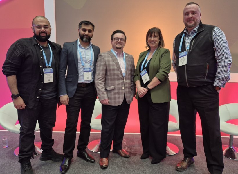 Group photo of five cybersecurity experts - Nasser Arif, Mohammad Waqas, Daniel...