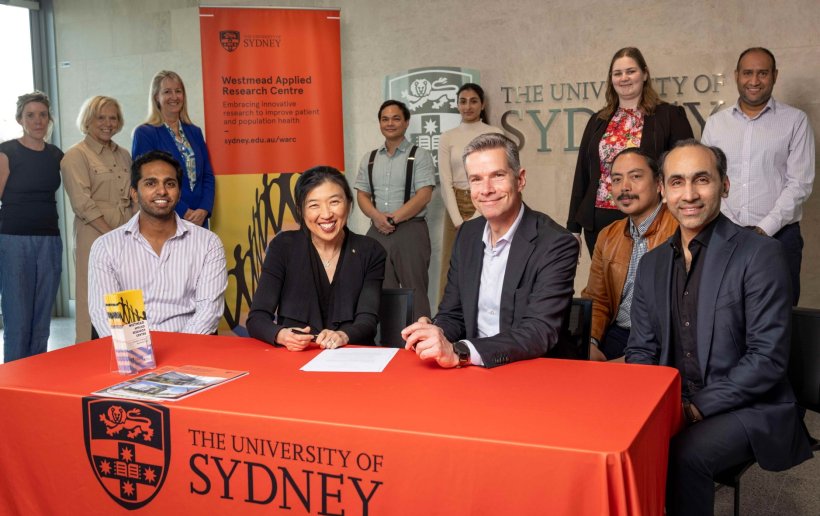 Vordere Reihe (von links): Rahul Sathiaraj, Digital Health Project Manager...