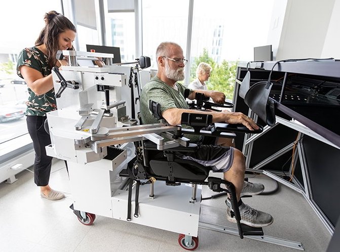 Joanna Hoh, a biomechanics and movement science (BIOMS) doctoral student at the...