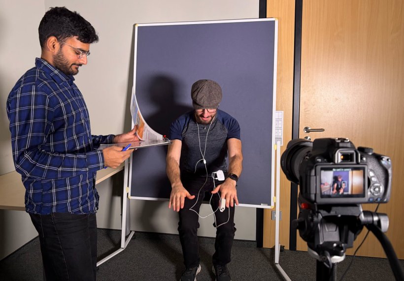 Bei der Studie wurde eine optische Pulsmessung auf Distanz durchgeführt und...