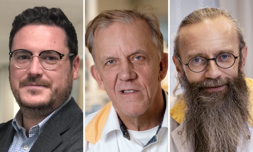 Triple portrait of Nicholas Ashton, Kaj Blennow and Henrik Zetterberg