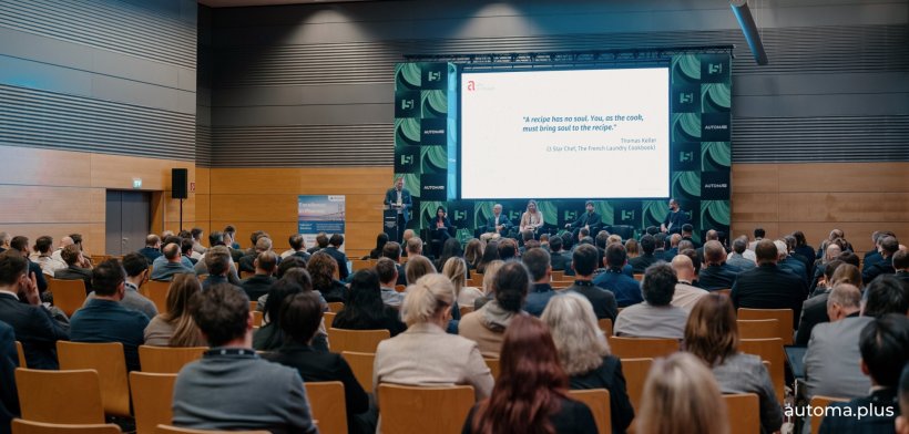 Audience sitting at the Automa+ pharma automation and digitalisation congress,...