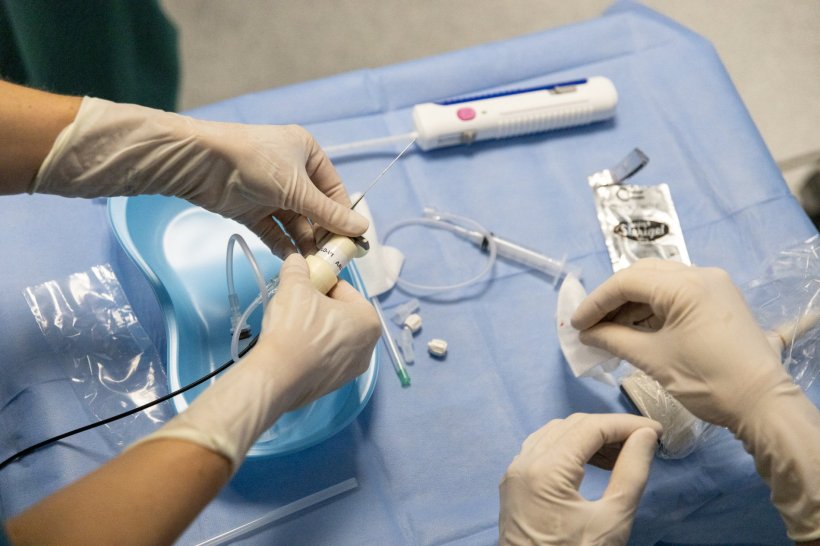 The new ultrasonic needle allows for two to three times more tissue to be...