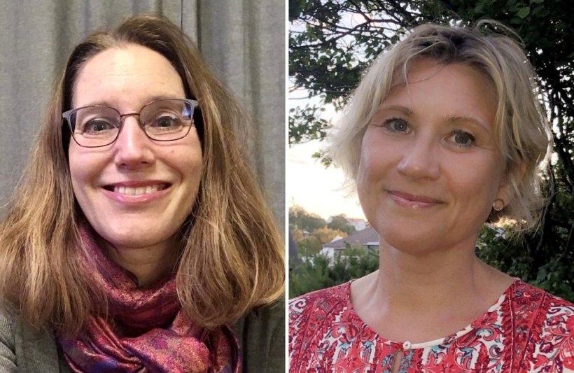 Dual portrait of Kajsa Sjöholm and Magdalena Taube