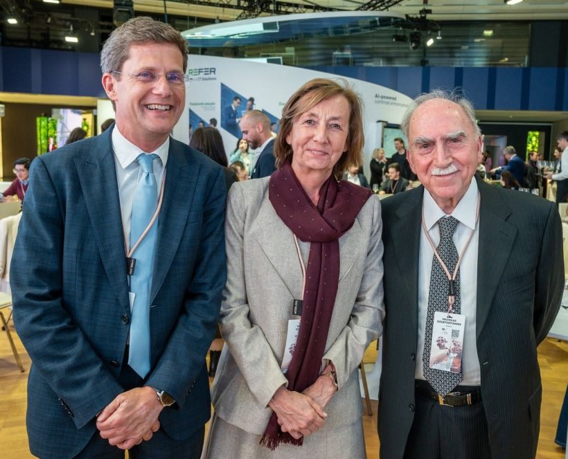 From left: Professor Christian Löwe, Professor Valérie Vilgrain, and...